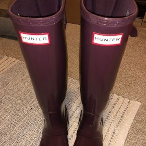Hunter Plum tall boot